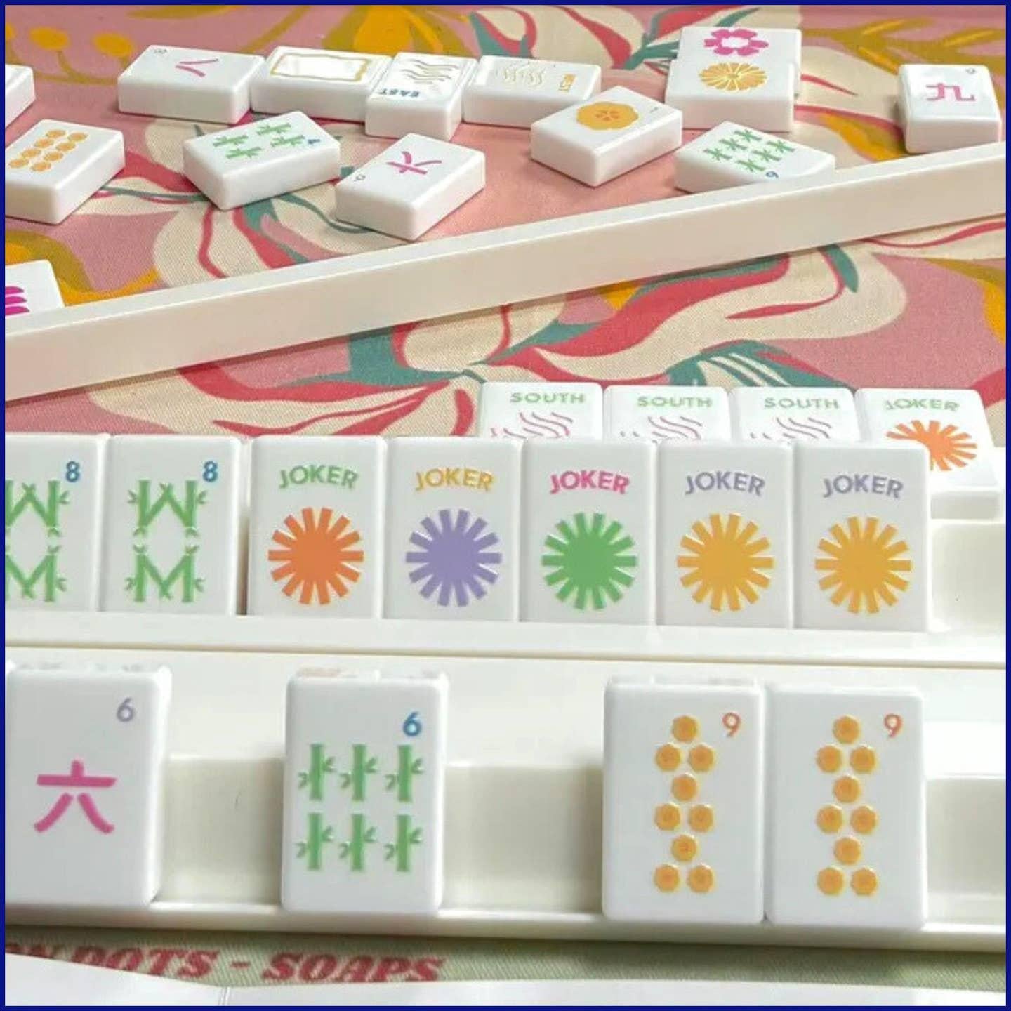 Modern Art Mahjong Tile Set
